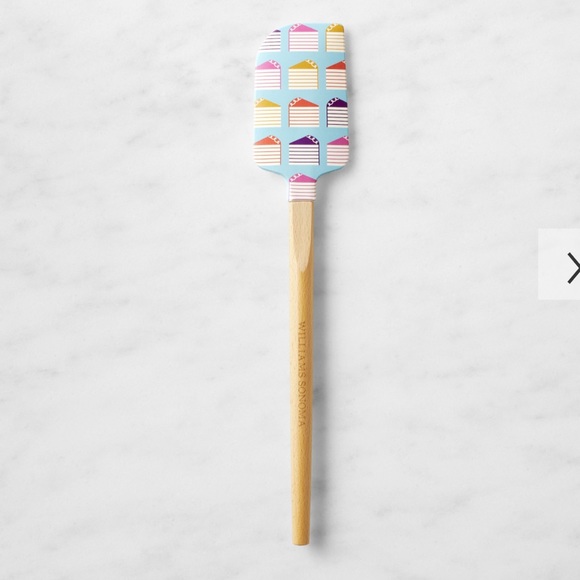 WS No Kid Hungry® Tools 4 Change Silicone FSC® Wood Spatula Chelsey White - Picture 1 of 3